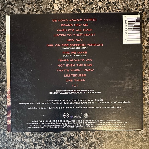 Alicia Keys Girl On Fire CD - Picture 2 of 5